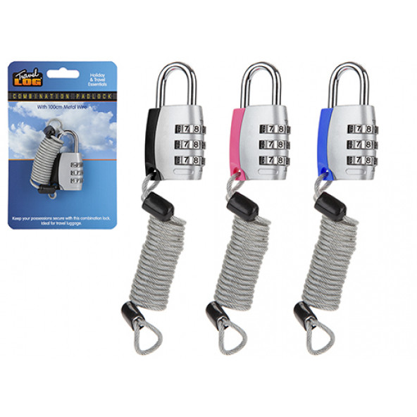 782028 BAVUL VE VALİZ SABİTLEME KİLİDİ 3 LÜ SET,100CM - 3