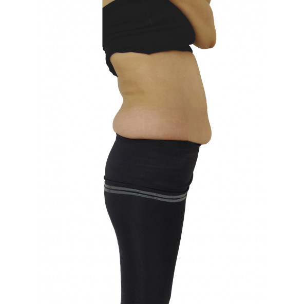 Korse Tayt Siyah Kadın Tayt Göbek Basen Toparlayıcı Tayt Doğum Sonrası Korsesi Spor Taytı - 5