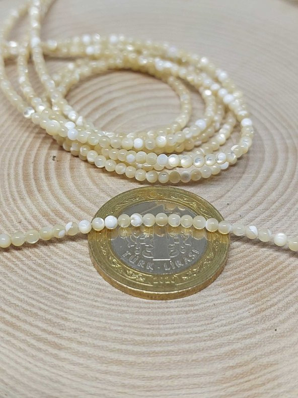 Sedef Taşı Karamel Dizi 2mm - Resim 2