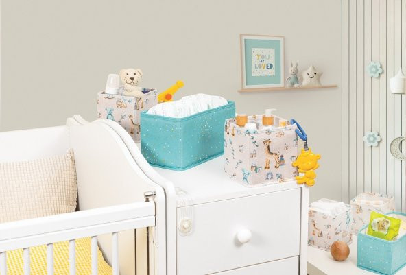 Baby 3lü Kullanışlı Çekmece Düzenleyici Çok Amaçlı Organizer Kutu (yeşil)