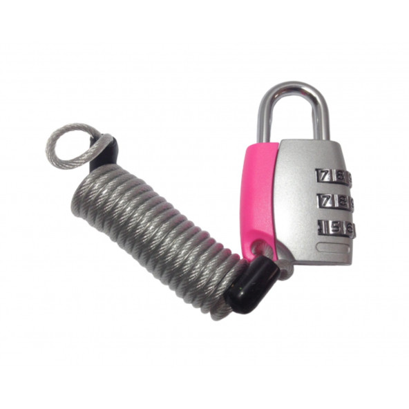 782028A BAVUL VE VALİZ SABİTLEME KİLİDİ,PEMBE 100CM - 3