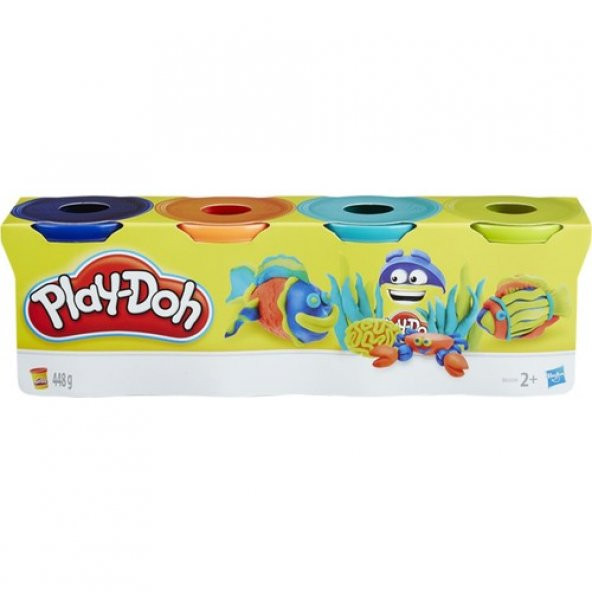 Play-Doh 4lü Hamur - B6508 Klasik Renkler 448 g