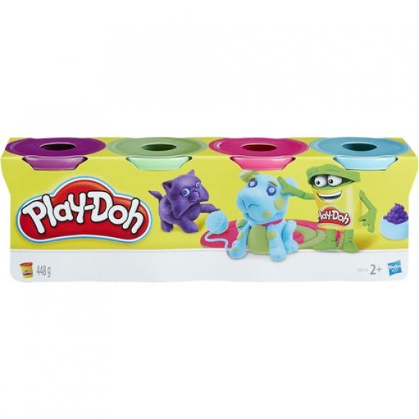 Play-Doh 4lü Hamur - B6508 Klasik Renkler 448 g - 2