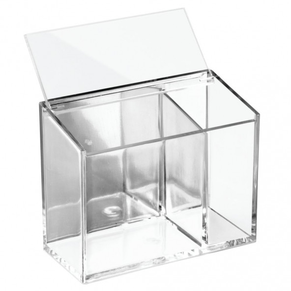 KIR21640ES OFİS,KIRTASİYE MALZEMESİ DÜZENLEYİCİ ŞEFFAF 12X6X10CM - 2