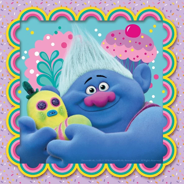 Ravensburger 25-36-49 Parçalı Puzzle Disney Trolls Ravensburger 4 Yaş ve Üzeri Çocuk Yapbozları Serisi - 4