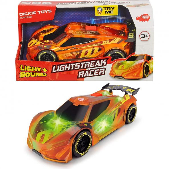 Dickie Lightstreak Racer Sesli Işıklı Oyuncak Yarış Arabası