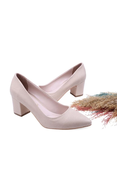 Bilener 2860 Baskılı 6 Cm Topuklu Kadın Ayakkabı - Resim 2