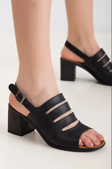 Walkenzo Frzn-2892 Kadın 7 Cm Topuklu Yazlık Ayakkabı - Resim 9