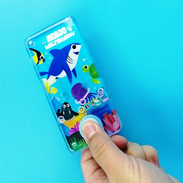 BLUE WATER RİNG GAME WATER RİNG OKYANUS DÜNYASI SULU HALKA OYUNU TRANSPARENT OCEAN WORLD FOR KİDS - 1
