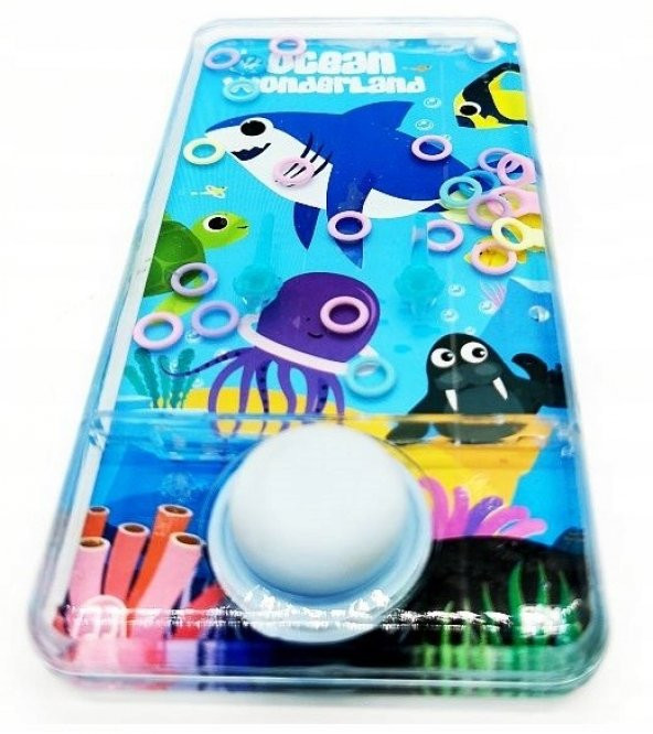 BLUE WATER RİNG GAME WATER RİNG OKYANUS DÜNYASI SULU HALKA OYUNU TRANSPARENT OCEAN WORLD FOR KİDS - 2