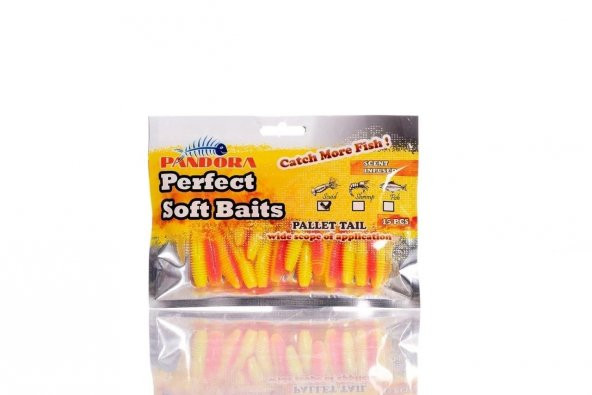 Pandora Perfect Soft Baits Pallet Tail 7 Cm (15li Paket) Pink Lemon