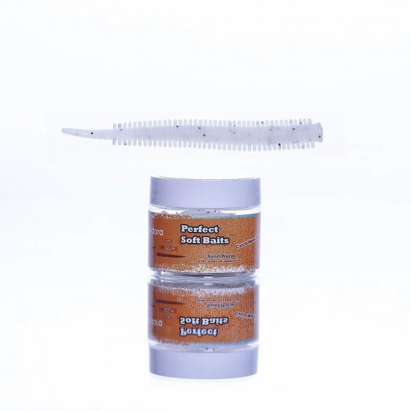 Pandora Perfect Soft Baits Sand Worm 7cm Kavanozlu Pearl Whıte - 1