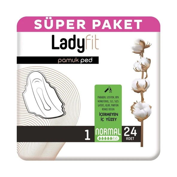 Lady Fit Ladyfit Pamuk Ped Mega Normal 48 Ped