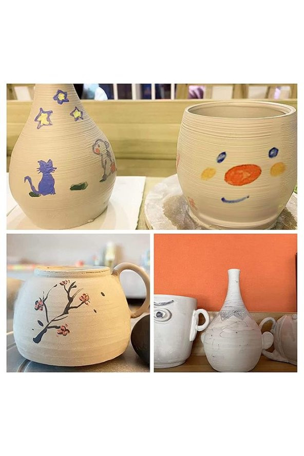 Seramik Hamuru Doğal Kil 500 Gr Beyaz Kil Hamuru 1 Adet Seramik Kili Beyaz Renk Modelleme Çamuru