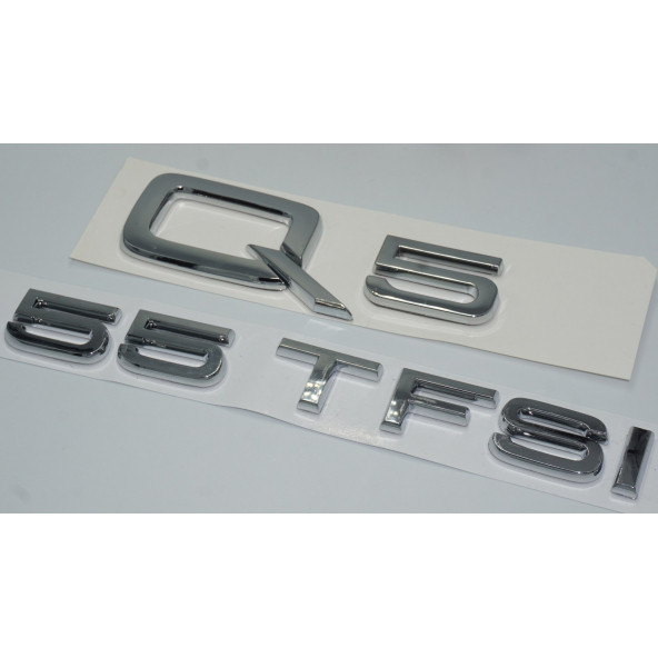 Audi Q5 55 TFSi Krom ABS 3M 3D Bagaj Yazı Logo Orjinal Ürün - 2