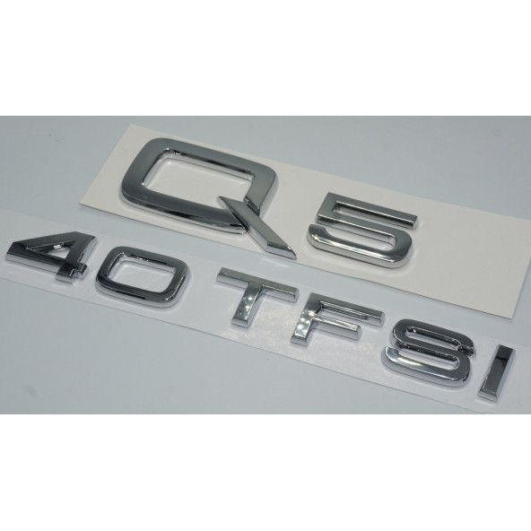 Audi Q5 40 TFSi Krom ABS 3M 3D Bagaj Yazı Logo Orjinal Ürün - 2