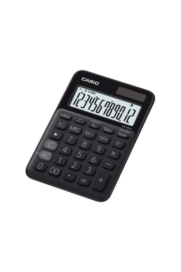 Casio 12 Hane Siyah Masa Üstü Hesap Makinesi 12 Haneli Masa Üstü