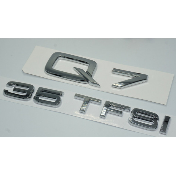 Audi Q7 35 TFSi Krom ABS 3M 3D Bagaj Yazı Logo Orjinal Ürün - 2