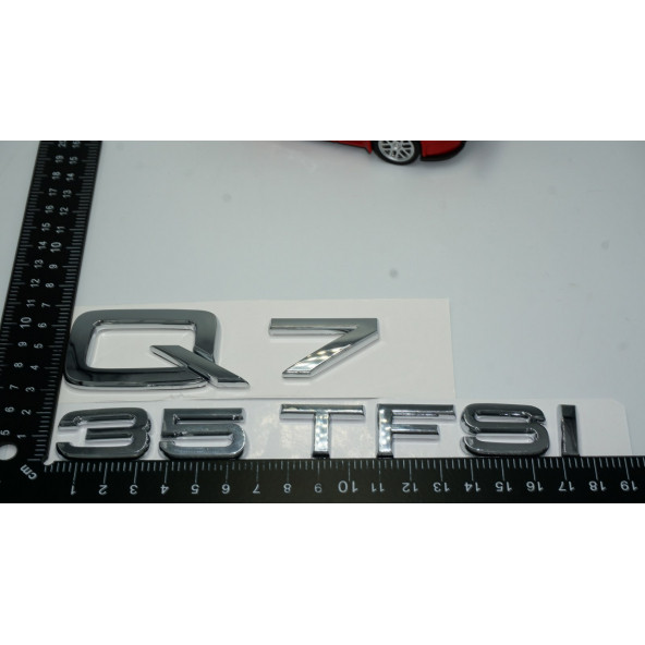Audi Q7 35 TFSi Krom ABS 3M 3D Bagaj Yazı Logo Orjinal Ürün - 3