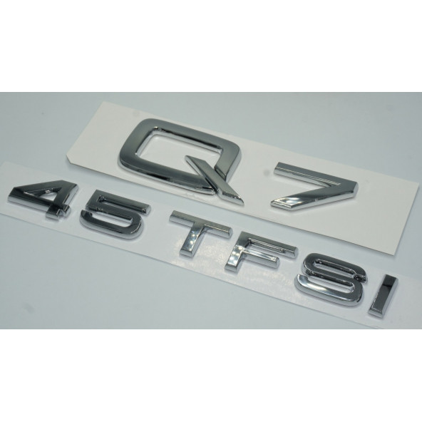 Audi Q7 45 TFSi Krom ABS 3M 3D Bagaj Yazı Logo Orjinal Ürün - 2