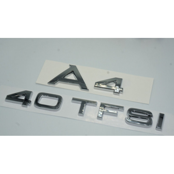 Audi A4 40 TFSi Krom ABS 3M 3D Bagaj Yazı Logo Orjinal Ürün - 2