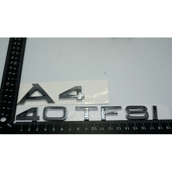 Audi A4 40 TFSi Krom ABS 3M 3D Bagaj Yazı Logo Orjinal Ürün - 3