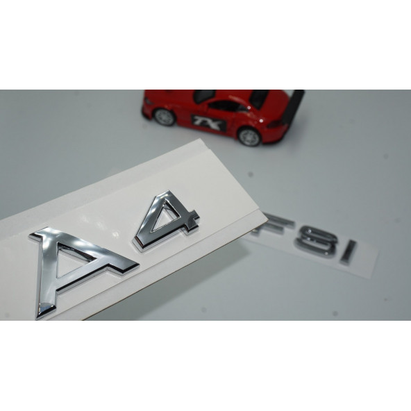 Audi A4 45 TFSi Krom ABS 3M 3D Bagaj Yazı Logo Orjinal Ürün ürün görseli