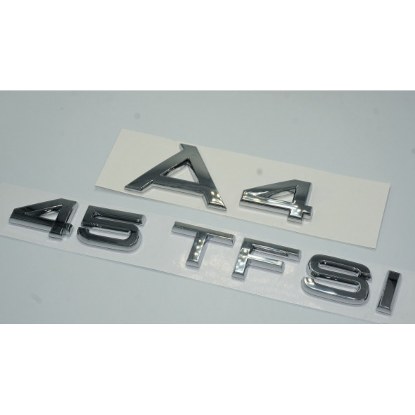 Audi A4 45 TFSi Krom ABS 3M 3D Bagaj Yazı Logo Orjinal Ürün - Resim 2