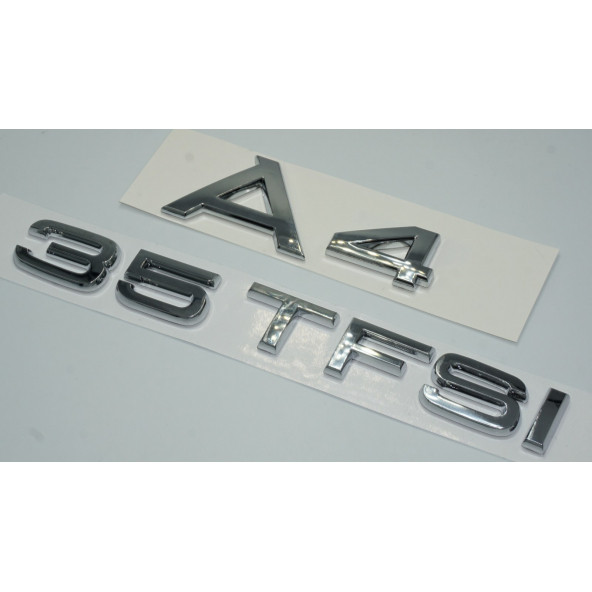 Audi A4 35 TFSi Krom ABS 3M 3D Bagaj Yazı Logo Orjinal Ürün - 2