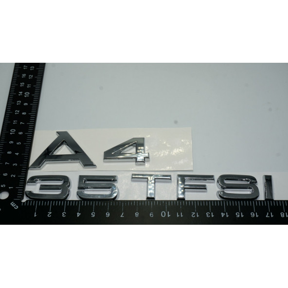 Audi A4 35 TFSi Krom ABS 3M 3D Bagaj Yazı Logo Orjinal Ürün - 3