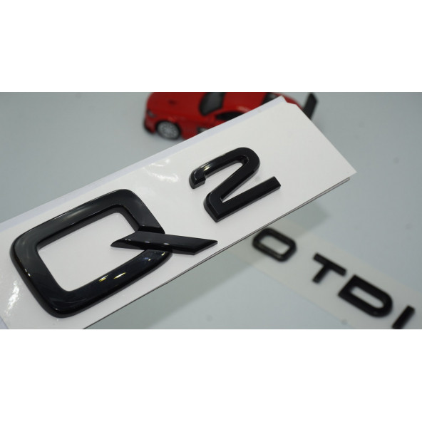 Audi Q2 40 TDi Parlak Siyah ABS 3M 3D Bagaj Yazı Logo Orjinal Ürün