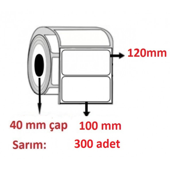 100X120 KUŞE ETİKET ( 300 lü )