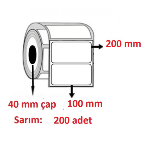 100X200 KUŞE ETİKET ( 200 lü )