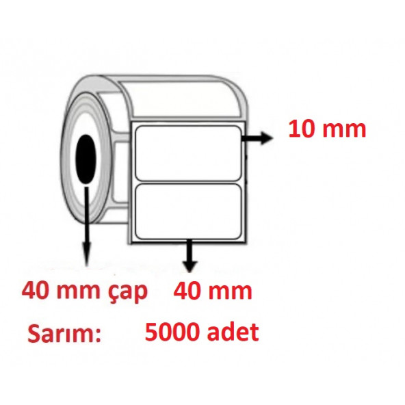 10x40 KUŞE ETİKET (5000 lü)