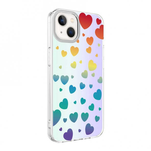 Apple iPhone 13 Kılıf Zore M-Blue Desenli Kılıf - 4