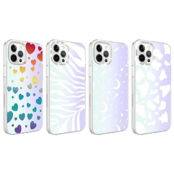 Apple iPhone 12 Pro Kılıf Zore M-Blue Desenli Kılıf - Resim 6