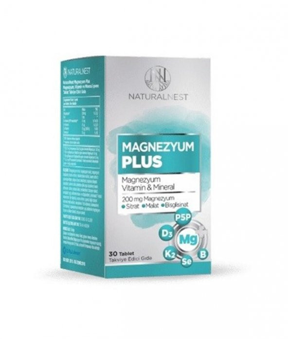 Naturalnest Magnezyum Plus 30 Tablet ürün görseli 1