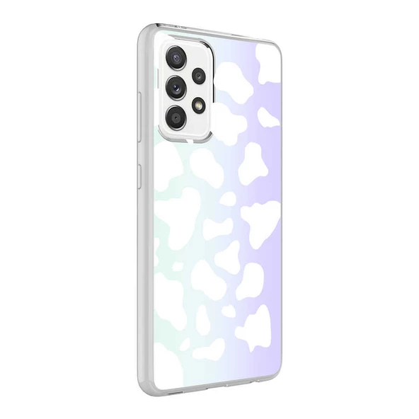Galaxy A72 Kılıf Zore M-Blue Desenli Kılıf - 3