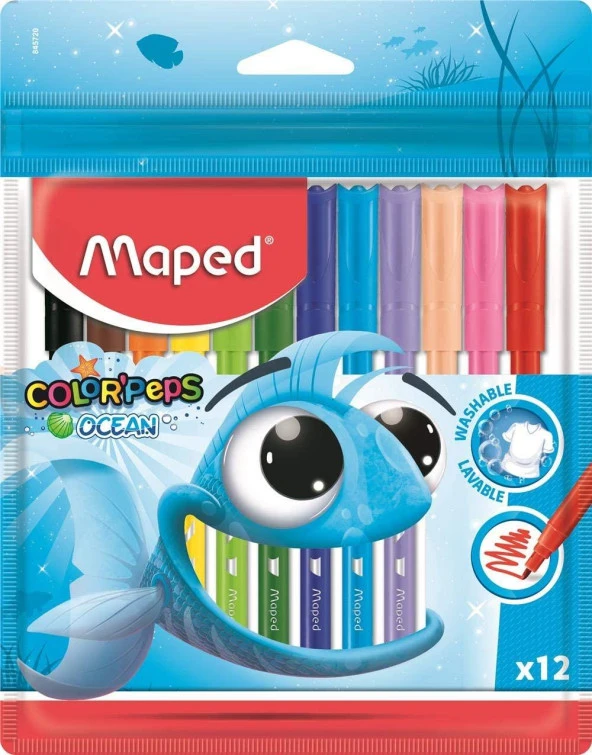 Maped Colorpeps Ocean Keçeli 12 Li 845720