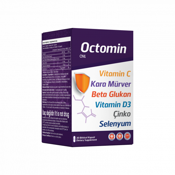 Octomin -  30 Kapsül 1000 mg Vitamin C Immun Complex