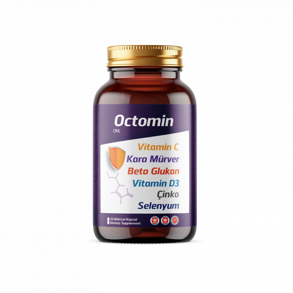 Octomin - 30 Kapsül 1000 mg Vitamin C Immun Complex - 3