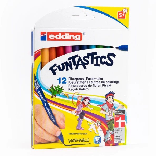 Edding Keçeli Kalem İnce Funtastics 12 Li 15K1299