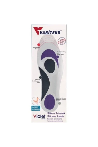 Violet Silikon Tabanlık Topuk Dikeni Planter Fasit VARİTEKS 591