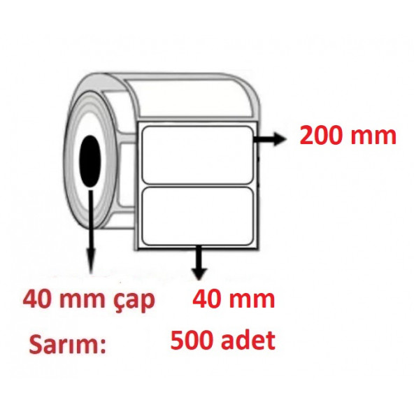 40x200 KUŞE ETİKET( 500lü )