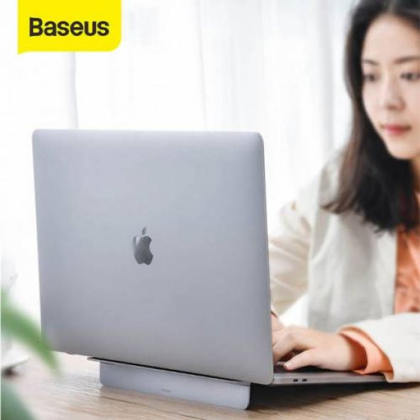 Baseus Laptop Standı İnce Tasarım Yapışkanlı Bilgisayar Standı Macbook PC Laptop Standı - 3