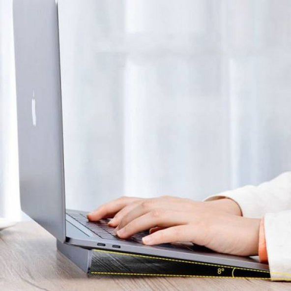 Baseus Laptop Standı İnce Tasarım Yapışkanlı Bilgisayar Standı Macbook PC Laptop Standı - 4