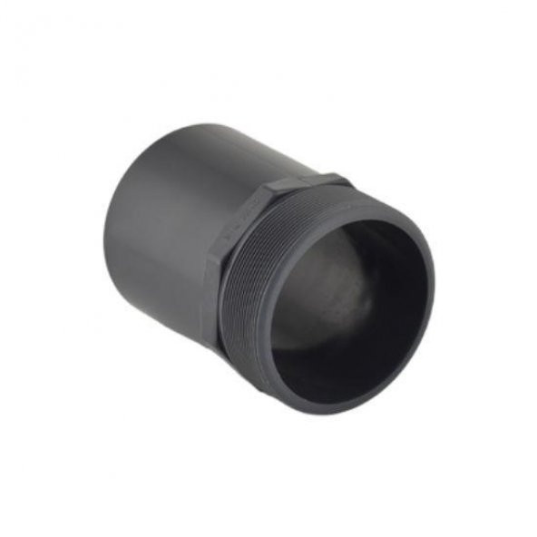 PVC DIŞ DİŞLİ DIŞTAN YAPIŞTIRMALI ADAPTÖR ( UZUN TİP ERKEK ADAPTÖR ) ( Ø 75 ) ( 1 ADET )