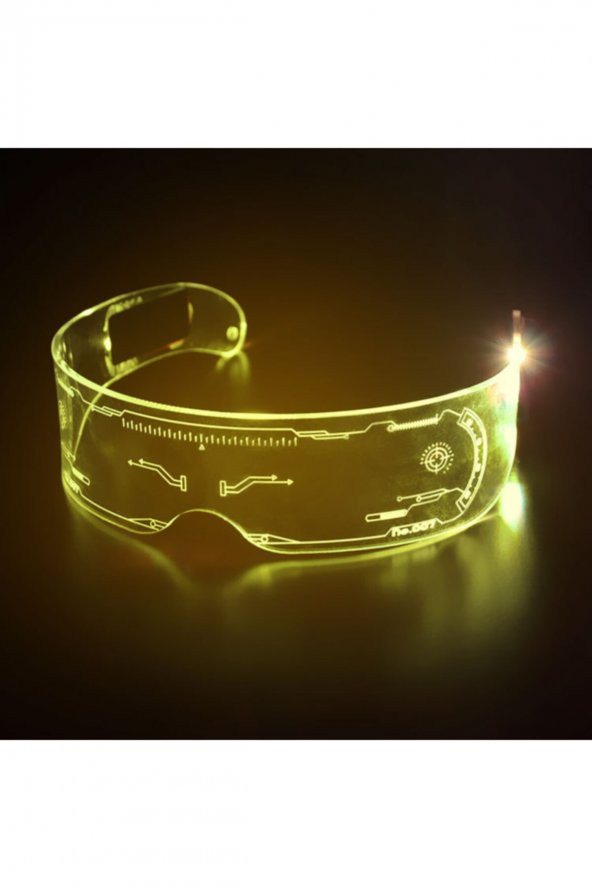 Kdr Renkli Led Parti Ğözlüğü Neon Parti Gözlüğü 7 Kademe Sabit Işık Yanıp Sönen Işık - 4