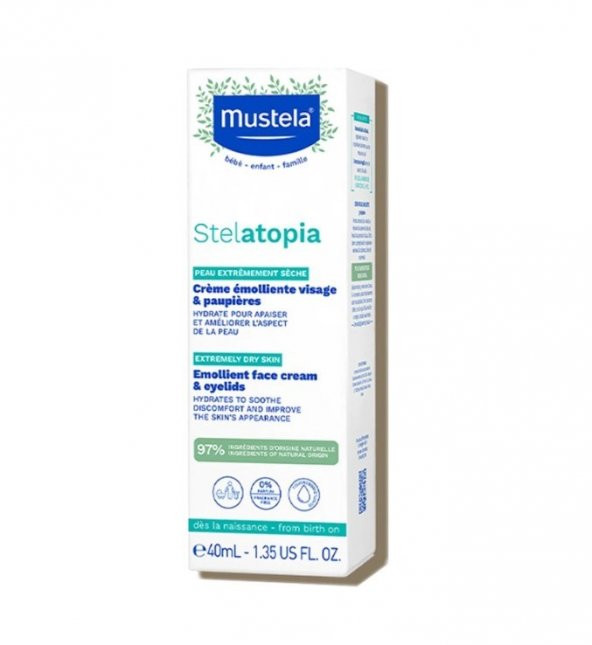 Mustela Stelatopia Emollient Face Cream Yüz Kremi 40 ml 3504105031565
