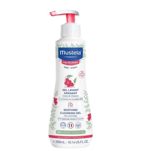 Mustela Soothing Çok Hassas Ciltler için Bebek Şampuanı 300ml 3504105035709
